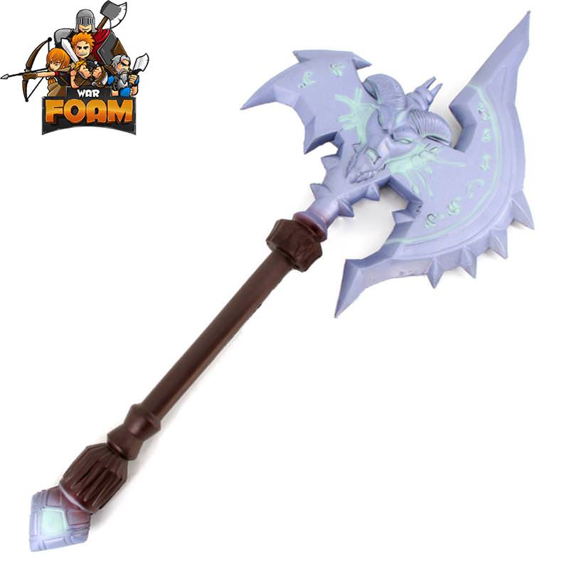 36" Legendary Two Handed War Foam Battle Axe Costume Prop Weapon - Tophatter's Army Products & Self Defense Collectible Weapons - Tophatter Daily Deals